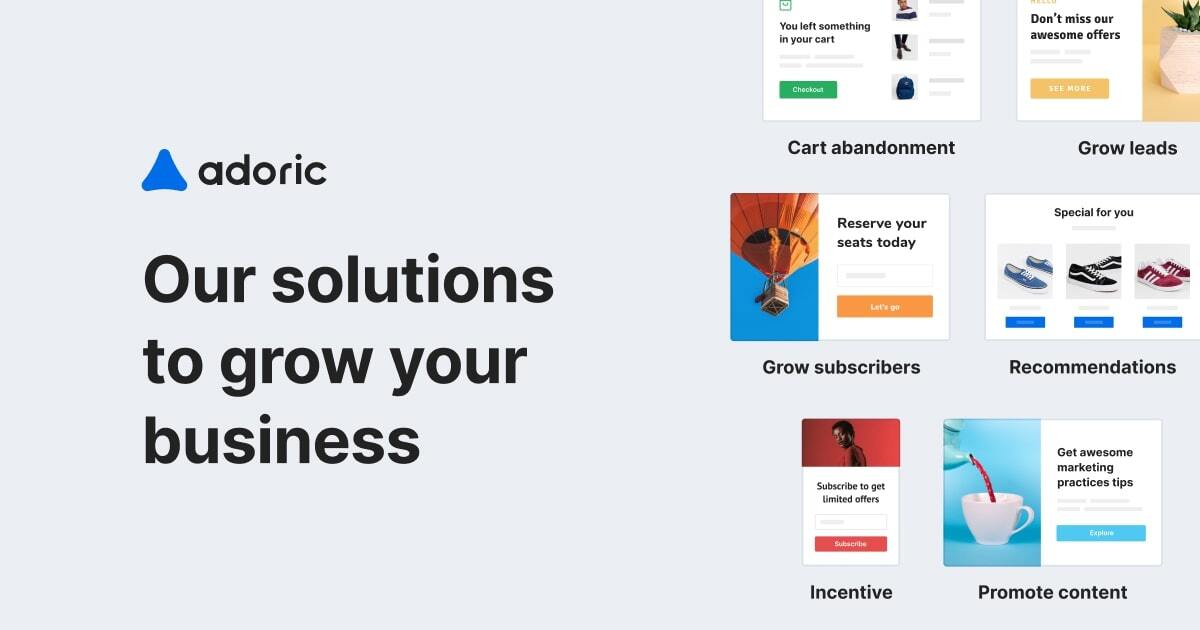 Shopify Bundles, Upsells, Popups &amp; Cart | Adoric