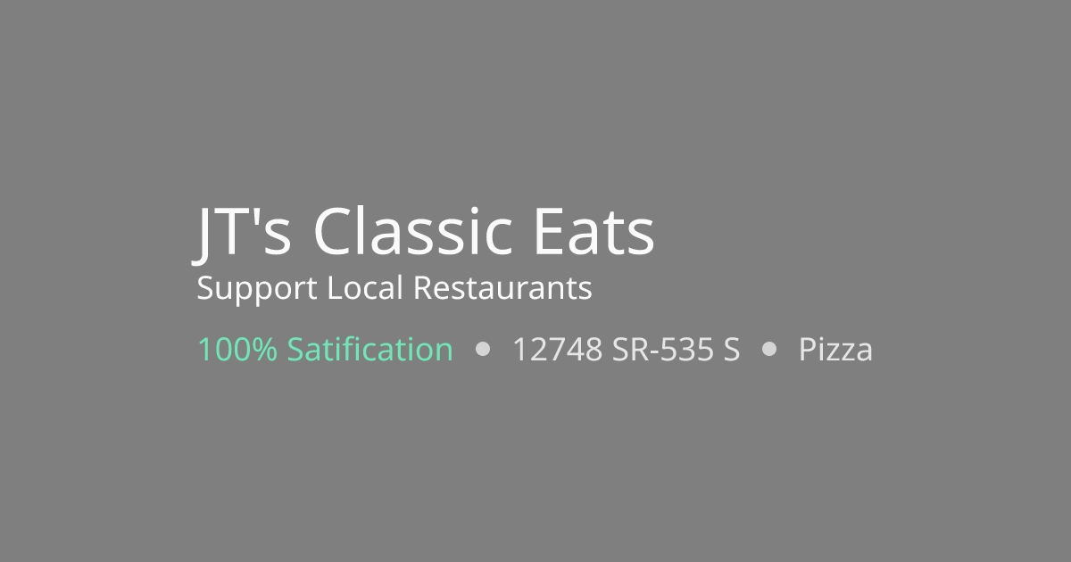 JT's Classic Eats