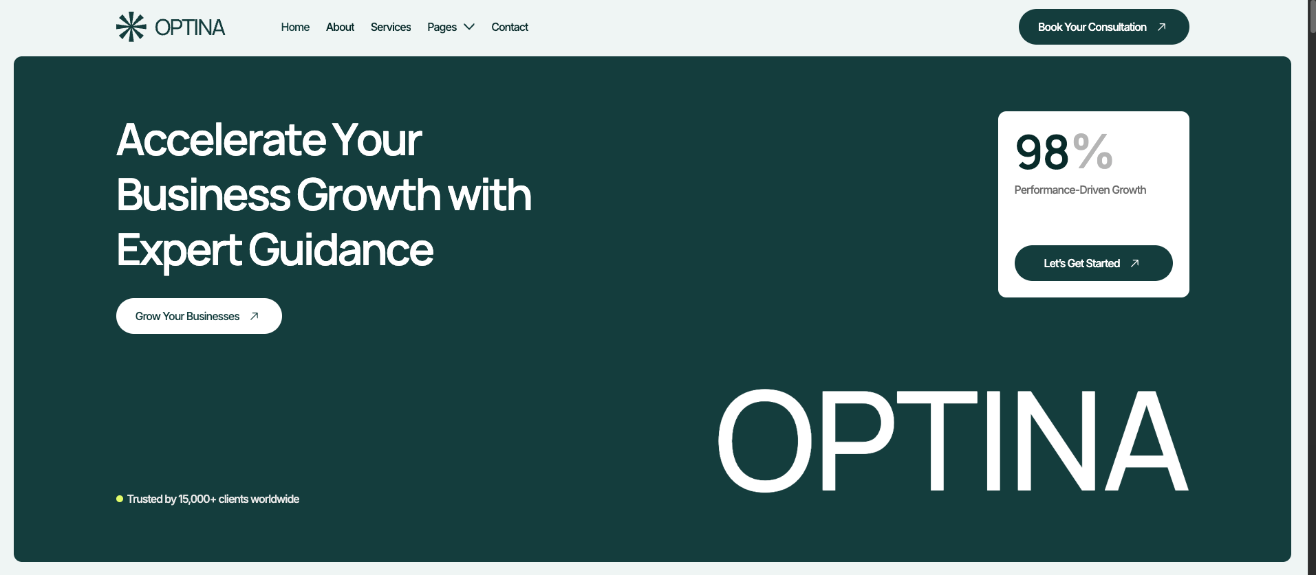 Optina–  Webflow HTML Website Template