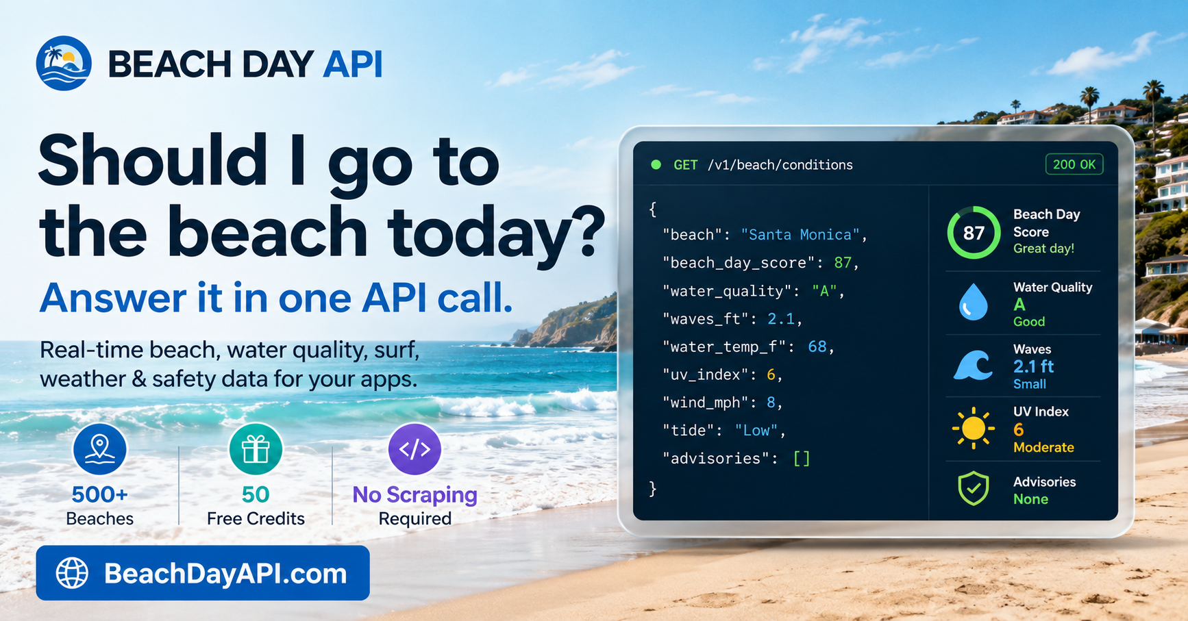 Beach Day API