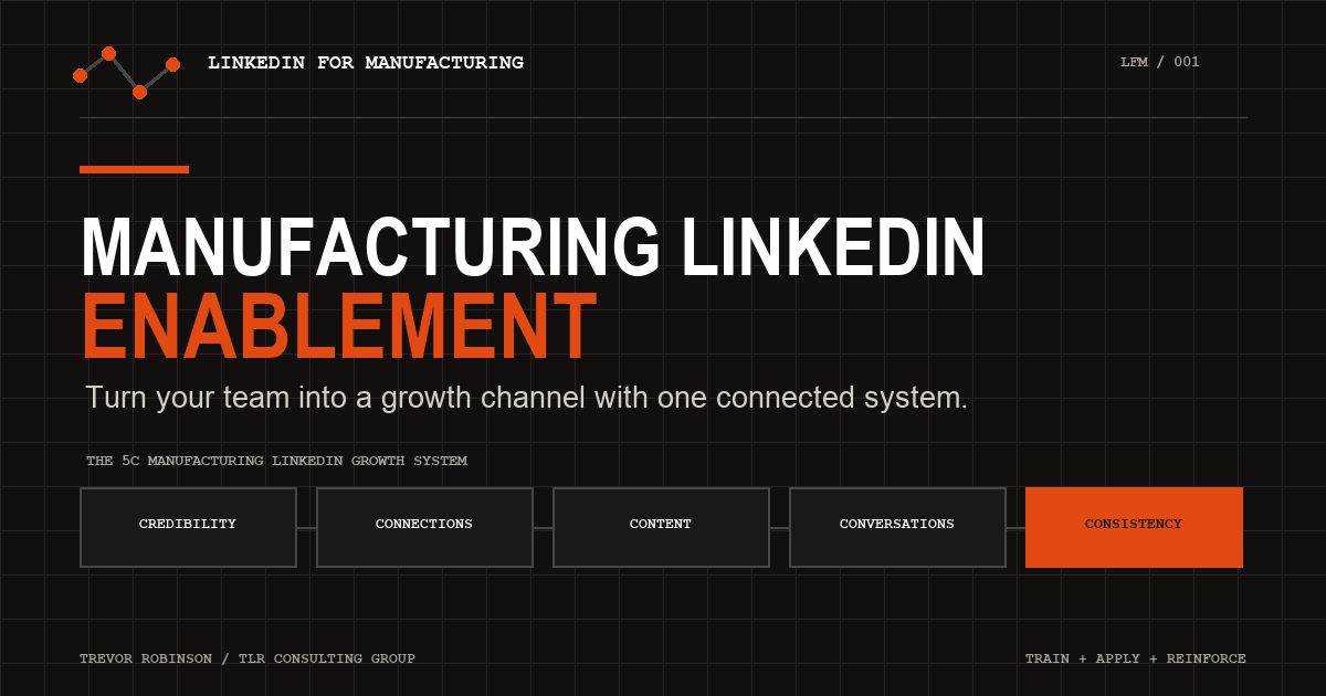 The Book by Trevor Robinson | LinkedIn for Manufacturing